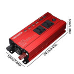 6000W Car Power Inverter Converter DC 12V To AC 240V 4 USB 2 UK Socket Sine Wave - Image 2