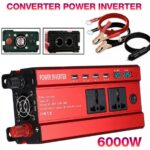 6000W Car Power Inverter Converter DC 12V To AC 240V 4 USB 2 UK Socket Sine Wave - Image 6