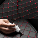Car PU Leather Rear Back Seat Cover Universal Pad Mat Chair Protector Cushion UK - Image 8
