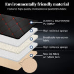 Car PU Leather Rear Back Seat Cover Universal Pad Mat Chair Protector Cushion UK - Image 3